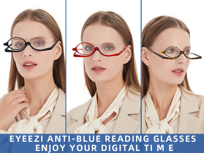 Plastic Frame lady rolling cosmetic reading glasses Making up Reading Glasses Presbyopic Eyeglass