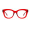 Big Full Frame Red Thick Reading Glasses