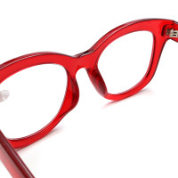 Big Full Frame Red Thick Reading Glasses