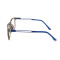 Blue Optical Frame metal temple with rubber temple tip