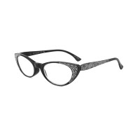 PC women cat eye reading glasses with diamond