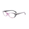 PC women cat eye reading glasses with diamond