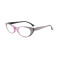 PC women cat eye reading glasses with diamond