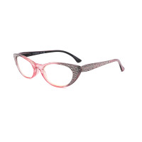 PC women cat eye reading glasses with diamond