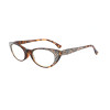 PC women cat eye reading glasses with diamond