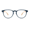 New vintage round plastic frame bamboo temple reading glasses for women