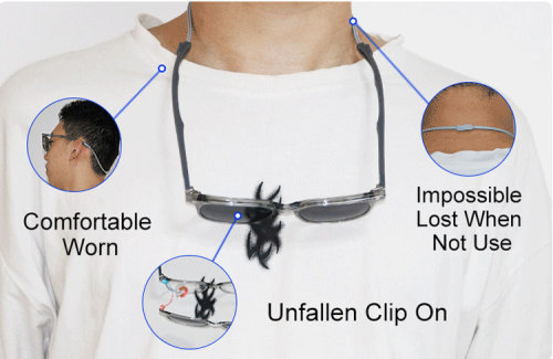 Adjustable TR Optical Frame with Clip on Lense