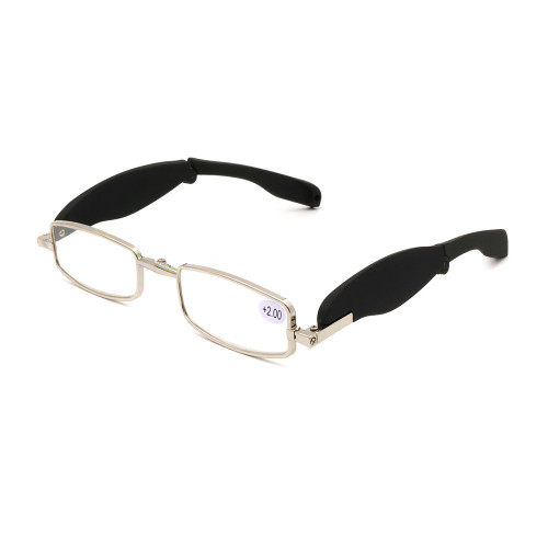 New Ultra-Light 360-Degree Rotating Anti-Blue Light Portable Folding Reading Glasses for Elderly