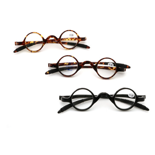 Small Size Round Soft Tr 90 Frame Reading Glasses Custom Logo Eyewear