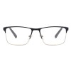 New Metal Glasses Frame Full Frame Business Leisure Square Stainless Steel Frame Plate Foot Set with Myopia