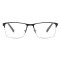 New Metal Glasses Frame Full Frame Business Leisure Square Stainless Steel Frame Plate Foot Set with Myopia