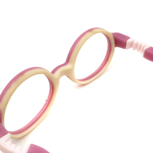 Kids Optical Glasses Flexible Candy Color Round Frame Tr90 Material Prescription Glasses for Children