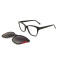 Fashion Acetate Optical Eyeglass Frame with Clip on Lens