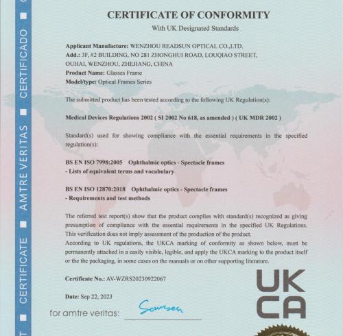 UKCA-Optical Frames Series