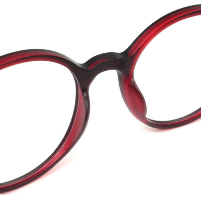 kids children's designer round clip on eyeglasses frames