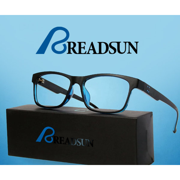 Reading glasses on a branded box at the READSUN facility