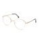Wholesale Round Frame Metal Optical Glasses Gold Color With Clear Lens For Women