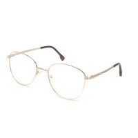 Wholesale Round Frame Metal Optical Glasses Gold Color With Clear Lens For Women
