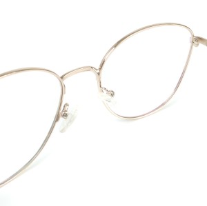 Wholesale Round Frame Metal Optical Glasses Gold Color With Clear Lens For Women