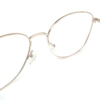 Wholesale Round Frame Metal Optical Glasses Gold Color With Clear Lens For Women