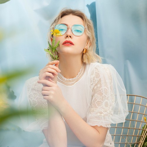 Wholesale Design Optical Frame For Women Round Classic Metal Eyeglass Frames Factory Direct Sell