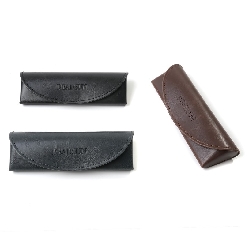 Custom Eyeglasses Case Lightweight Portable Sunglasses Pouch PU Lether Hardshell  For Men And Women