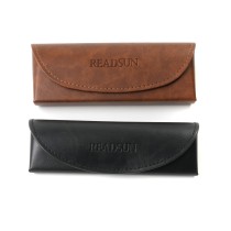Custom Eyeglasses Case Lightweight Portable Sunglasses Pouch PU Lether Hardshell  For Men And Women