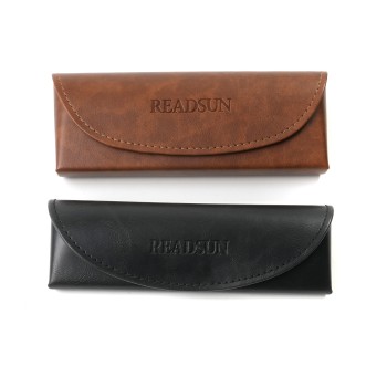 Custom Eyeglasses Case Lightweight Portable Sunglasses Pouch PU Lether Hardshell  For Men And Women