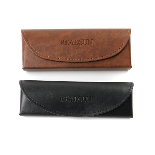 Custom PU Lether Hardshell Eyeglasses Case Lightweight Portable Sunglasses Pouch For Men And Women