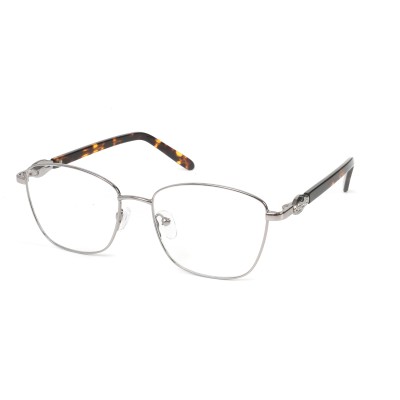 Special Shape Metal Optical Frame With Acetate Temple Support Customization For Women