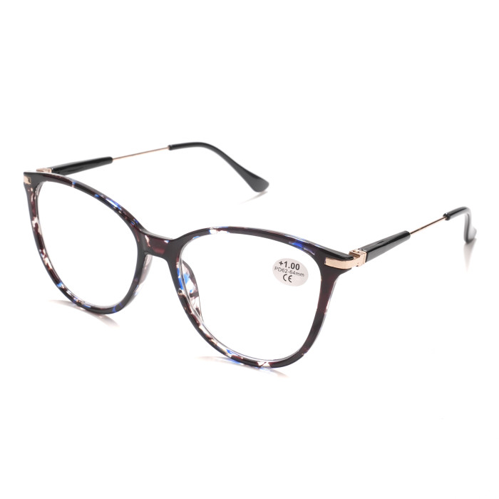 Whosale Round Full Frame Plastic Optical Frame with Box