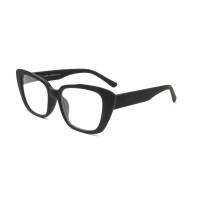 China Cat Eye Frame Reading Glasses Wholesale Black Thick Plastic Reader Glasses For Women