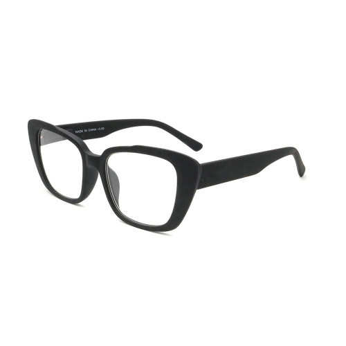 China Cat Eye Frame Reading Glasses Wholesale Black Thick Plastic Reader Glasses For Women