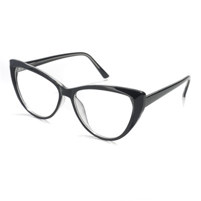 Wholesale CP Injection Optical Frames Black Color Lady Cat Eye Style