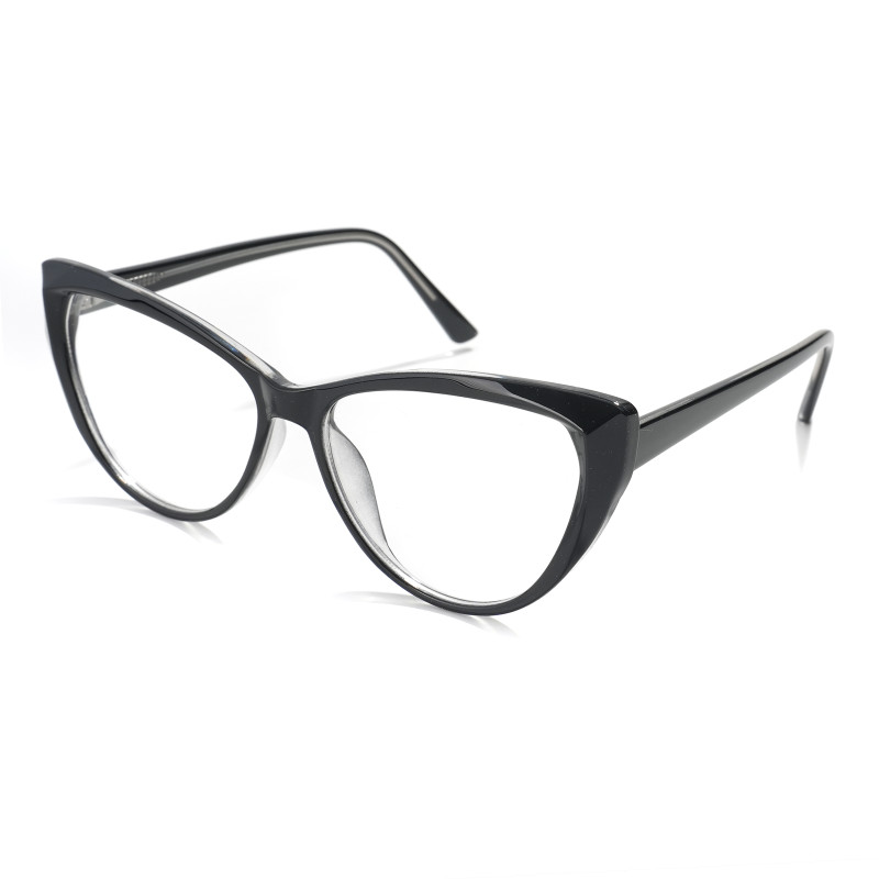 Wholesale CP Injection Optical Frames Black Color Lady Cat Eye Style
