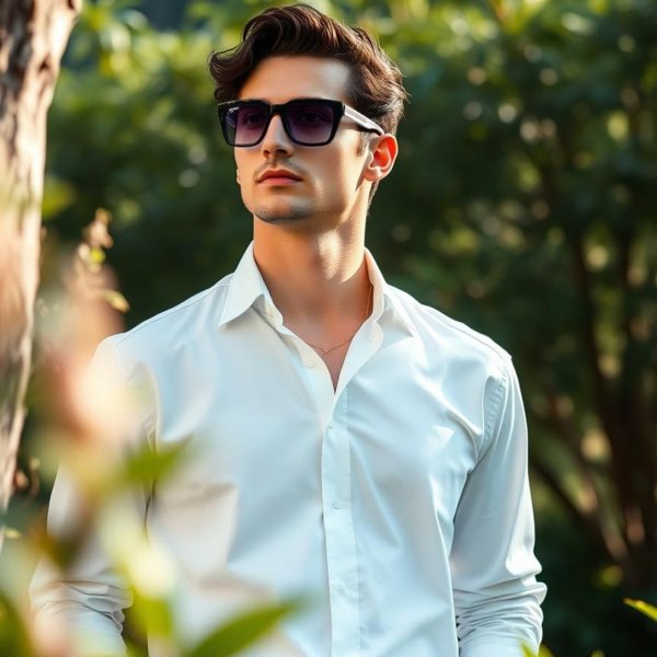 READSUN acetate sunglasses worn by a model