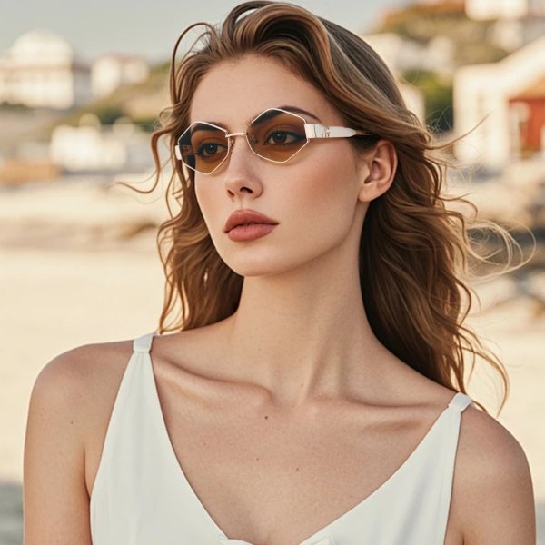 Model wearing finished READSUN eyewear