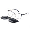 Men's Eyeglass Frame With Clip On Magnetic Polarized Sunglasses | Designer Eyewear Frames Manufacturers