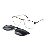 OEM Mens Eyeglass Frames With Clip On Sunglasses | Optical Distribution Frame Manufacturer