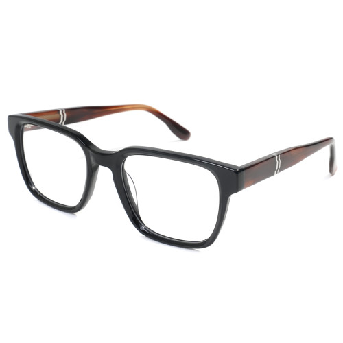China Clear Acetate Optical Frames Wholesale  Tortoiseshell And Black Eyeglasses For Men
