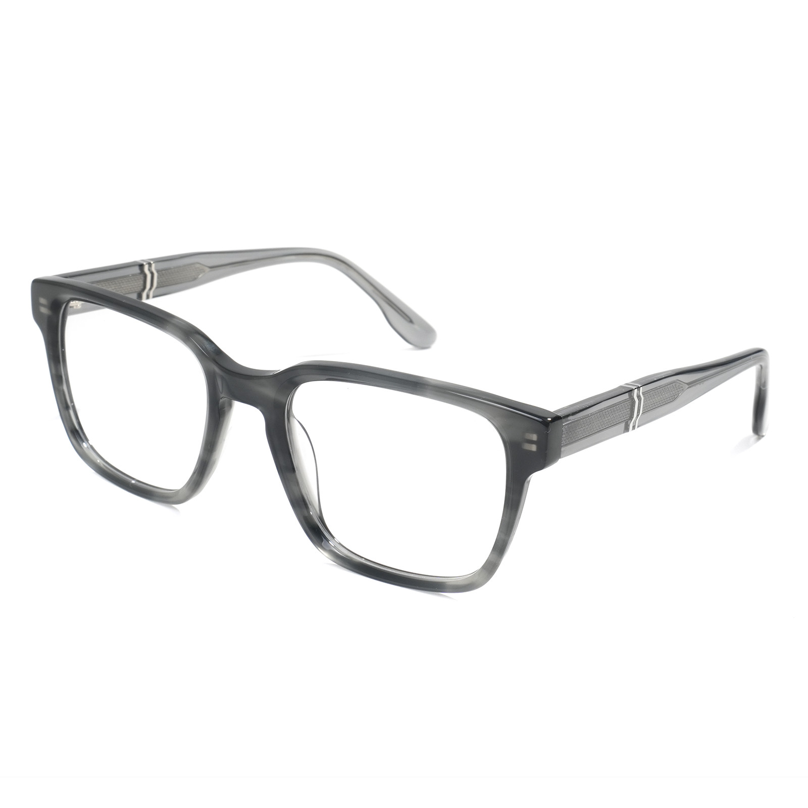 OA980042 black eyeglasses for men frame, three-quarter side profile