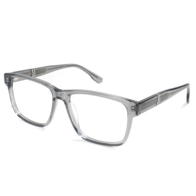 Wholesale HD Acetate Men Optical Frame Black And Transparent Color Chinese High End Optical Frames Manufacturer