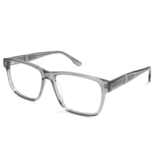 Wholesale HD Acetate Men Optical Frame Black And Transparent Color Chinese High End Optical Frames Manufacturer