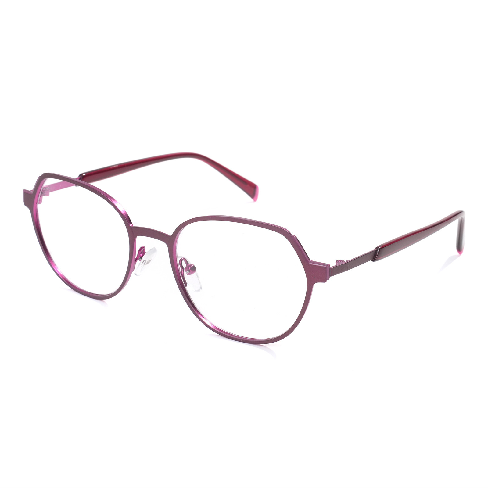 Round adult metal gold optical frame OM980048 shown straight on
