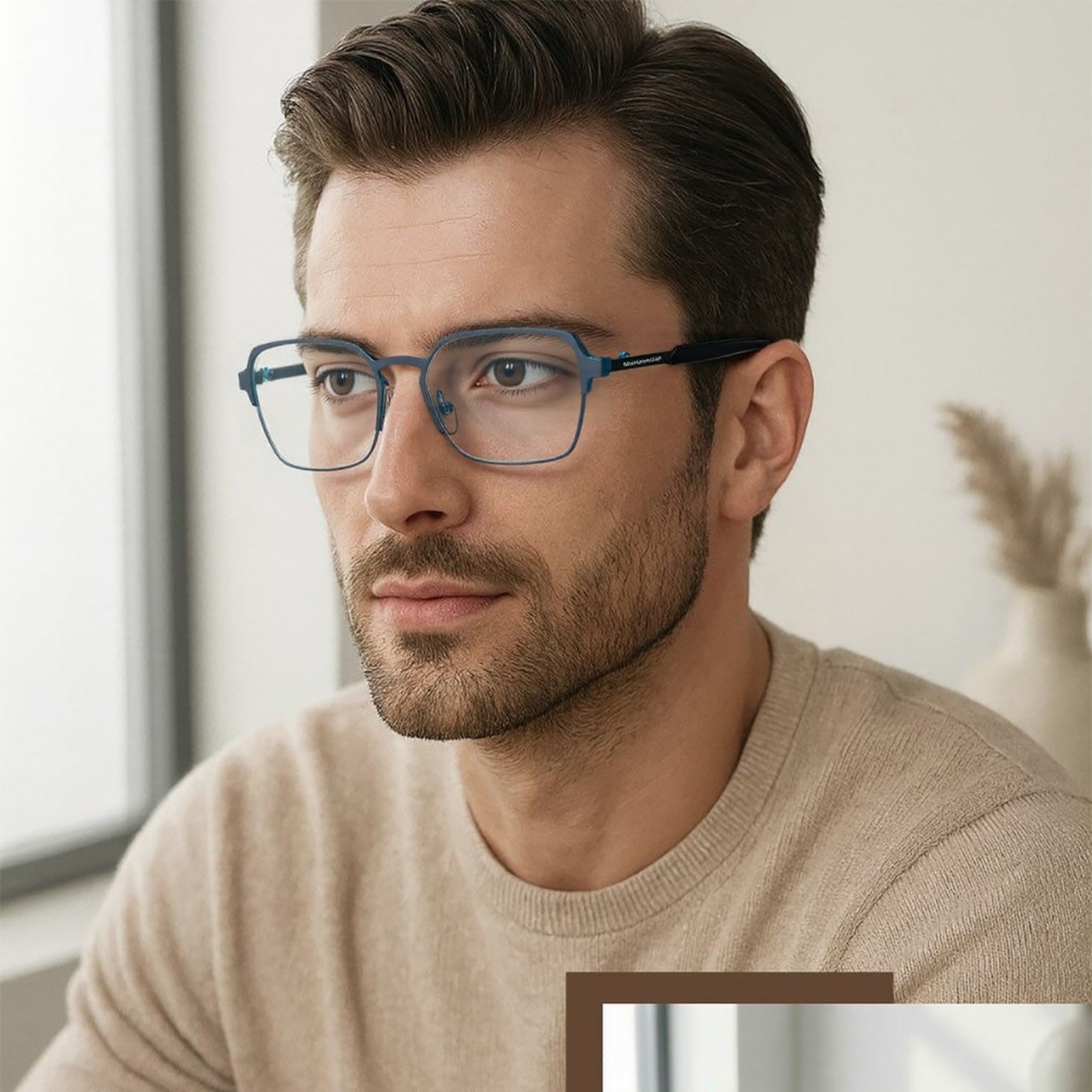 customized round frame optical glasses