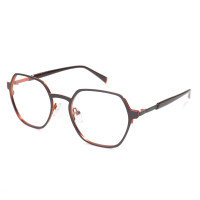 Bespoke Geometric Metal Optical Frames Custom Eyeglass Frames For Men | Largest Eyewear Manufacturer In China Wenzhou