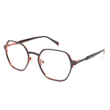 Bespoke Geometric Metal Optical Frames Custom Eyeglass Frames For Men | Largest Eyewear Manufacturer In China Wenzhou