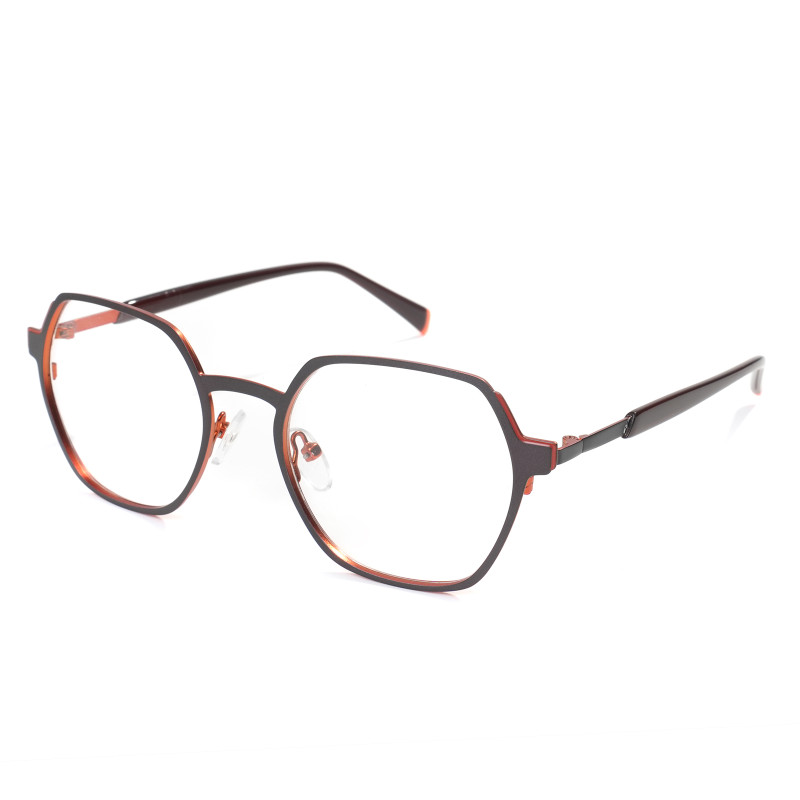 Bespoke Geometric Metal Optical Frames Custom Eyeglass Frames For Men | Largest Eyewear Manufacturer In China Wenzhou