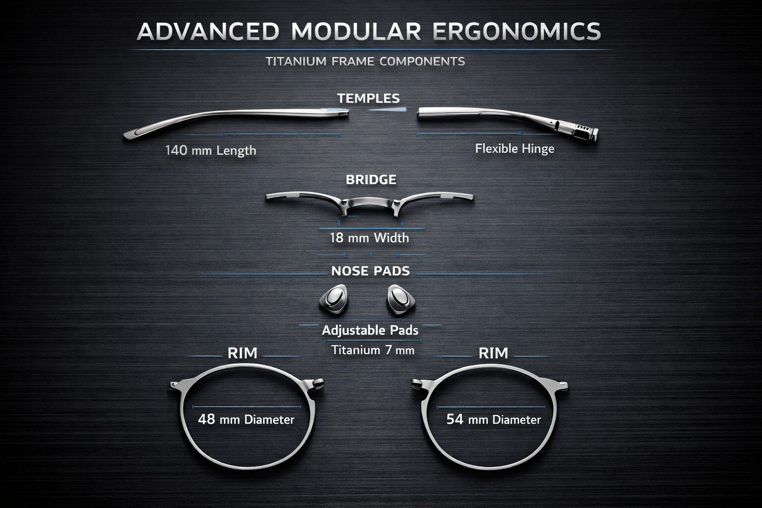 custom made titanium eyeglass frames