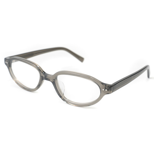 Gray Oval Customized Acetate Private Label Eyewear China Custom Eyeglasses Frames Manufacturers